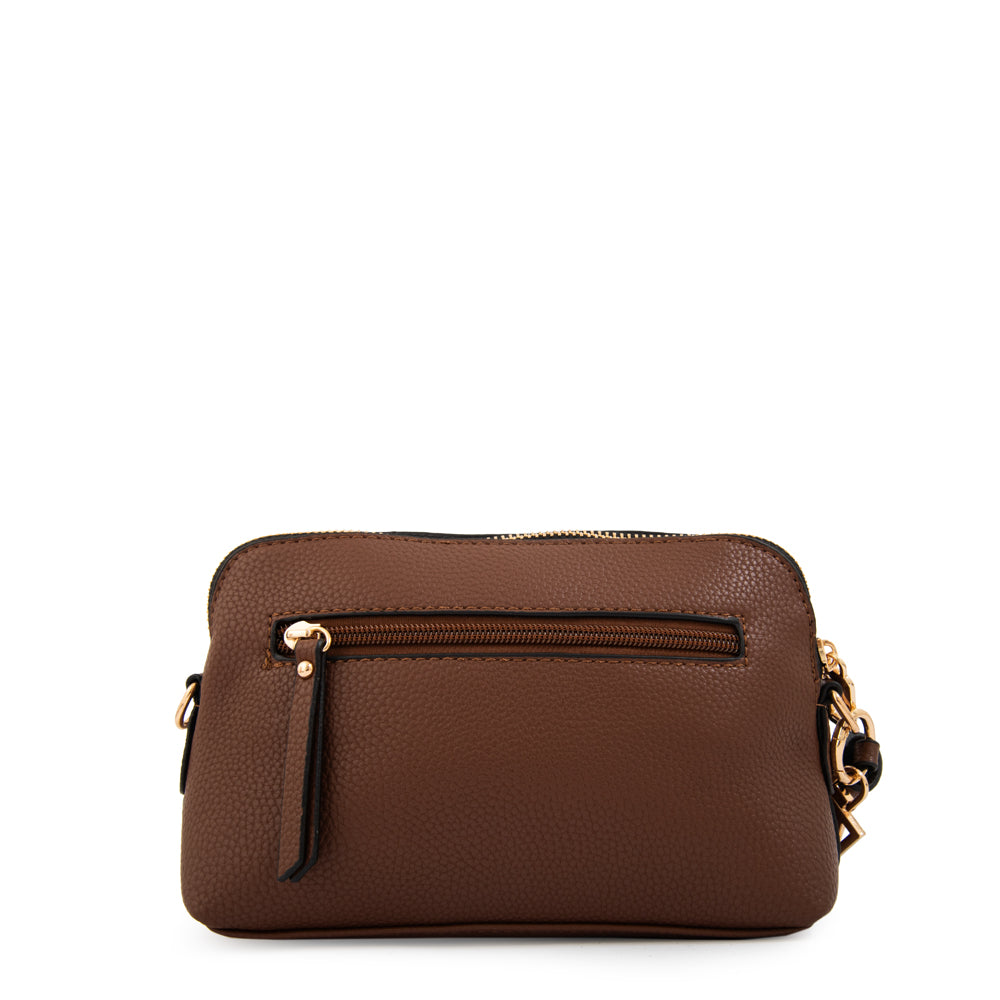 Cartera bandolera ingrid mediana café