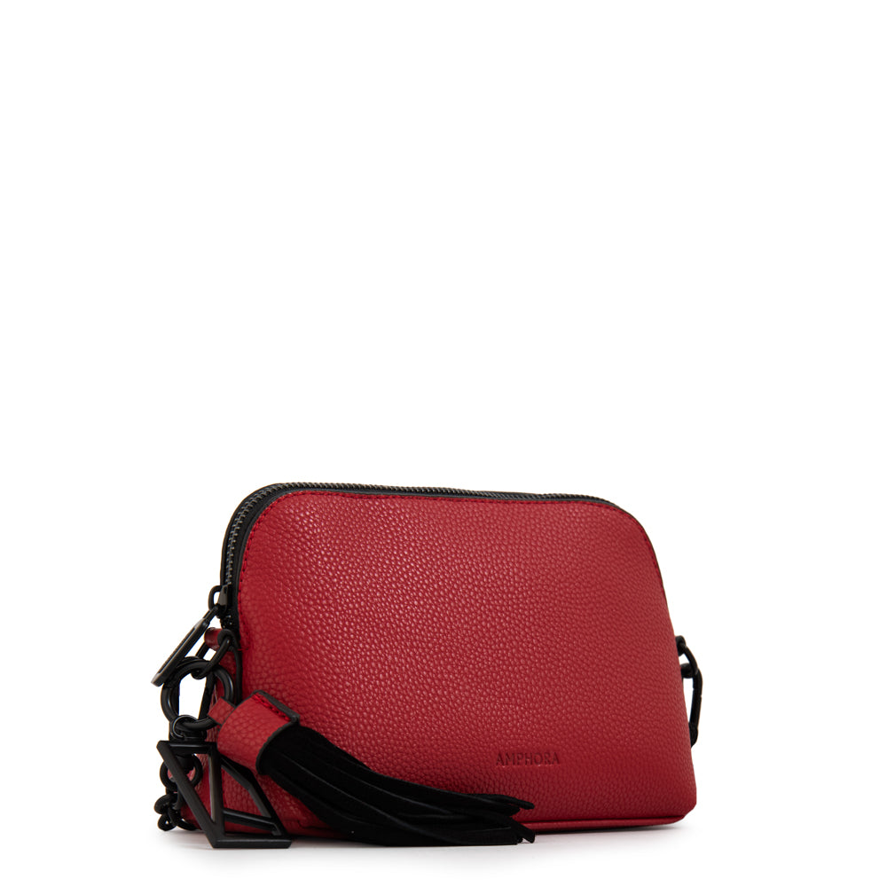 Cartera bandolera ingrid mediana rojo