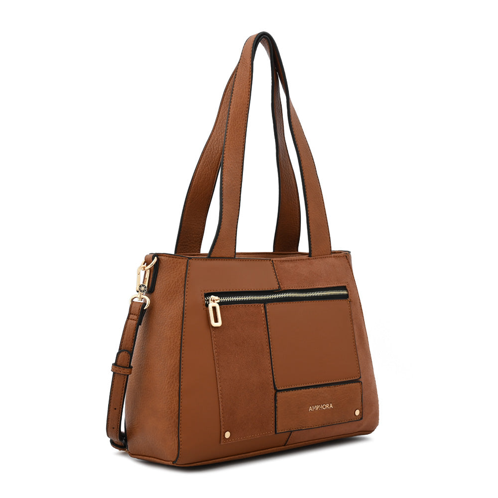 Cartera tote jane grande café medio