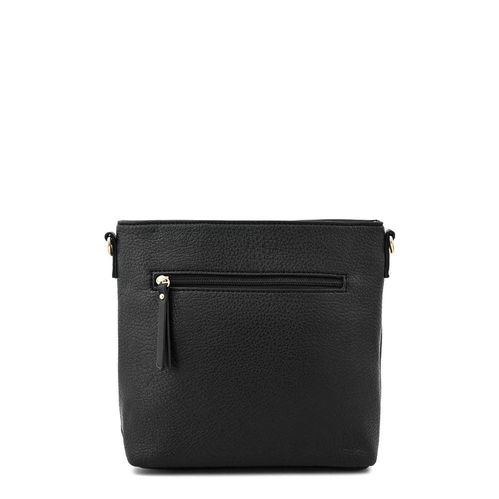 Cartera bandolera jane mediana negro