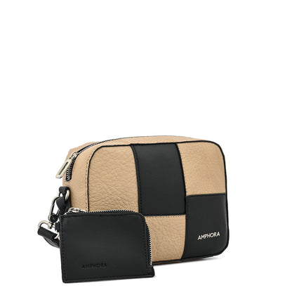 Cartera bandolera mediana lyra beige