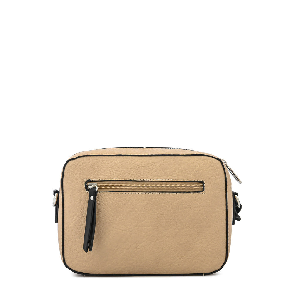 Cartera bandolera mediana lyra beige