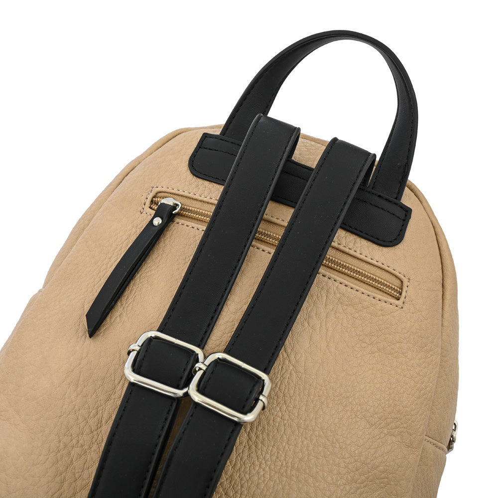 Mochila mediana lyra beige