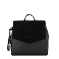 Mochila con tapa siena mediana negro