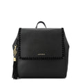Mochila con tapa evelyn mediana negro
