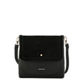 Cartera bandolera con tapa becca mediana negro