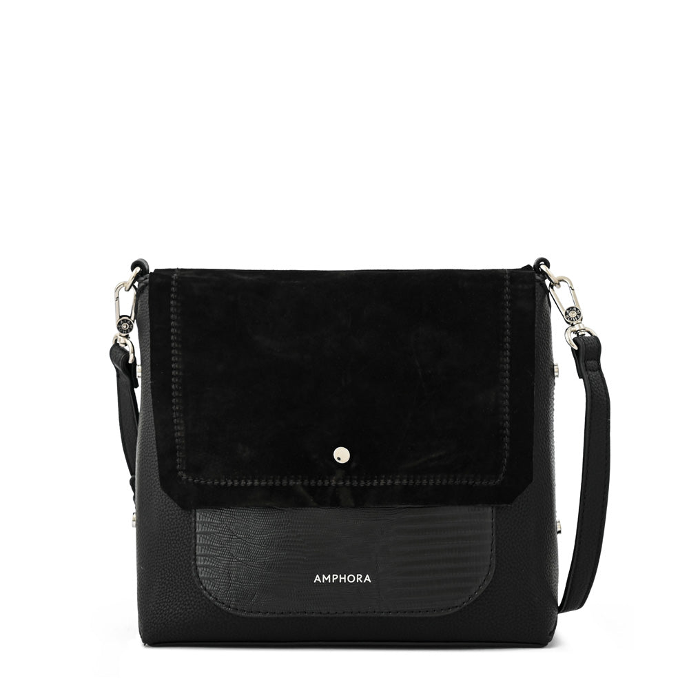 Cartera bandolera con tapa mediana becca