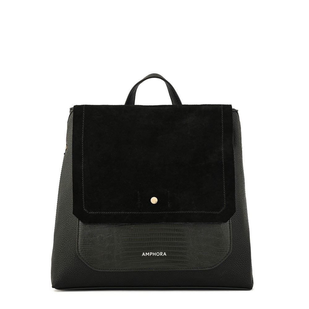 Mochila con tapa mediana becca