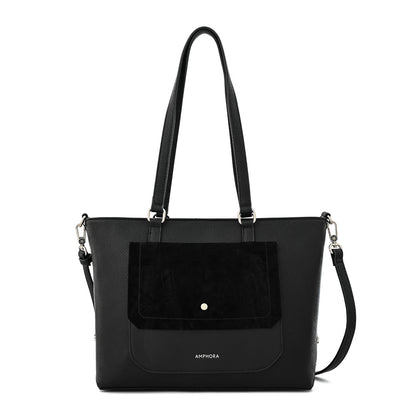 Cartera dos asas mediana becca negro