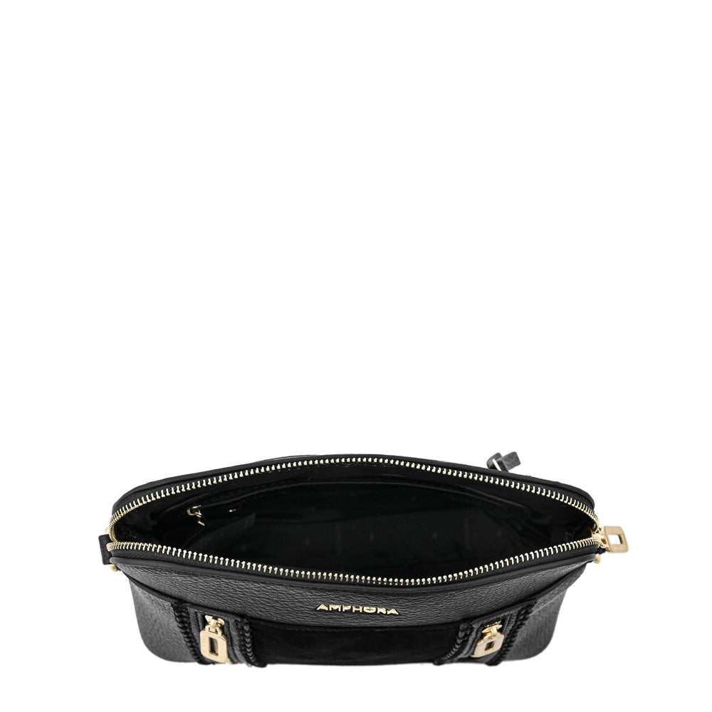 Cartera bandolera bertina mediana negro