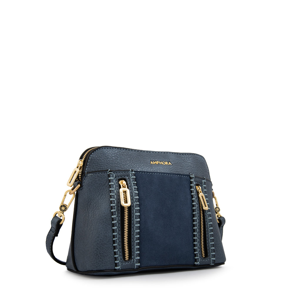 Cartera bandolera bertina mediana denim