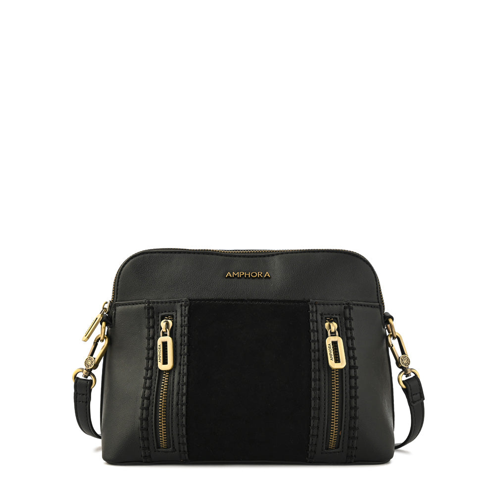 Cartera bandolera bertina mediana negro especial