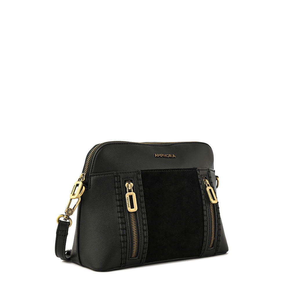 Cartera bandolera bertina mediana negro especial