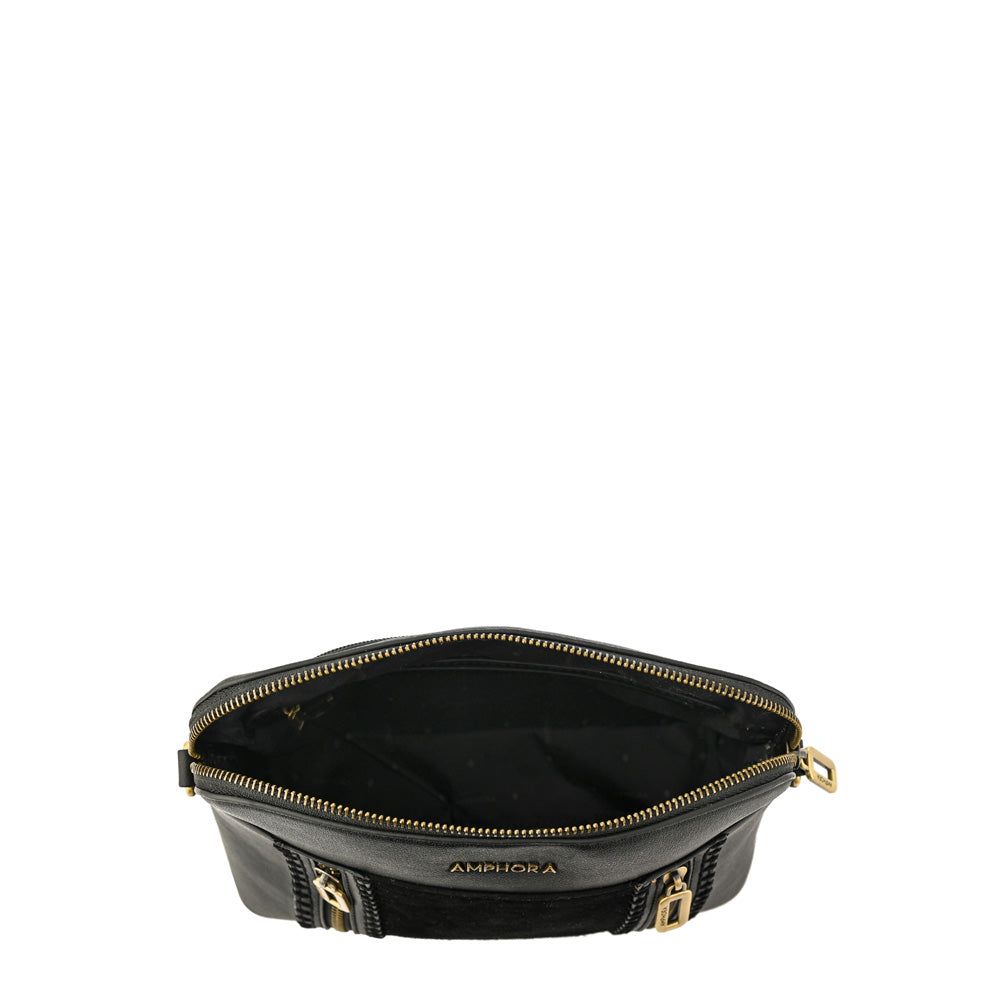 Cartera bandolera bertina mediana negro especial