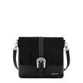 Cartera bandolera con tapa marruecos mediana negro