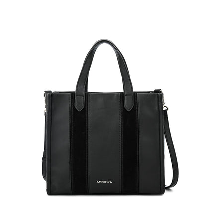 Cartera tote tres divisiones mediana ilana negro