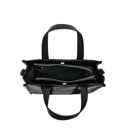 Cartera tote tres divisiones mediana ilana negro