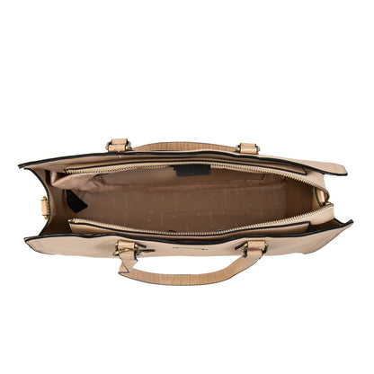 Cartera tote porta notebook nila grande blanco crudo