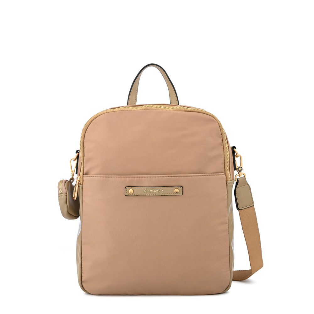 Mochila porta notebook mediana mei beige