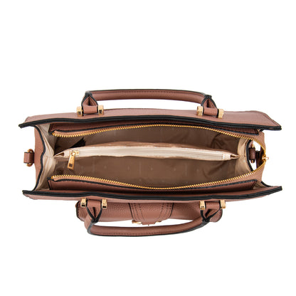 Cartera tote marla grande rosa viejo