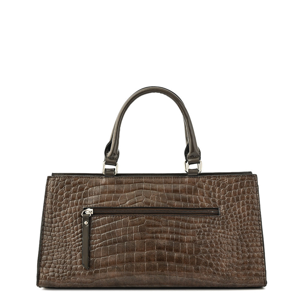 Cartera tote julia mediana taupe oscuro