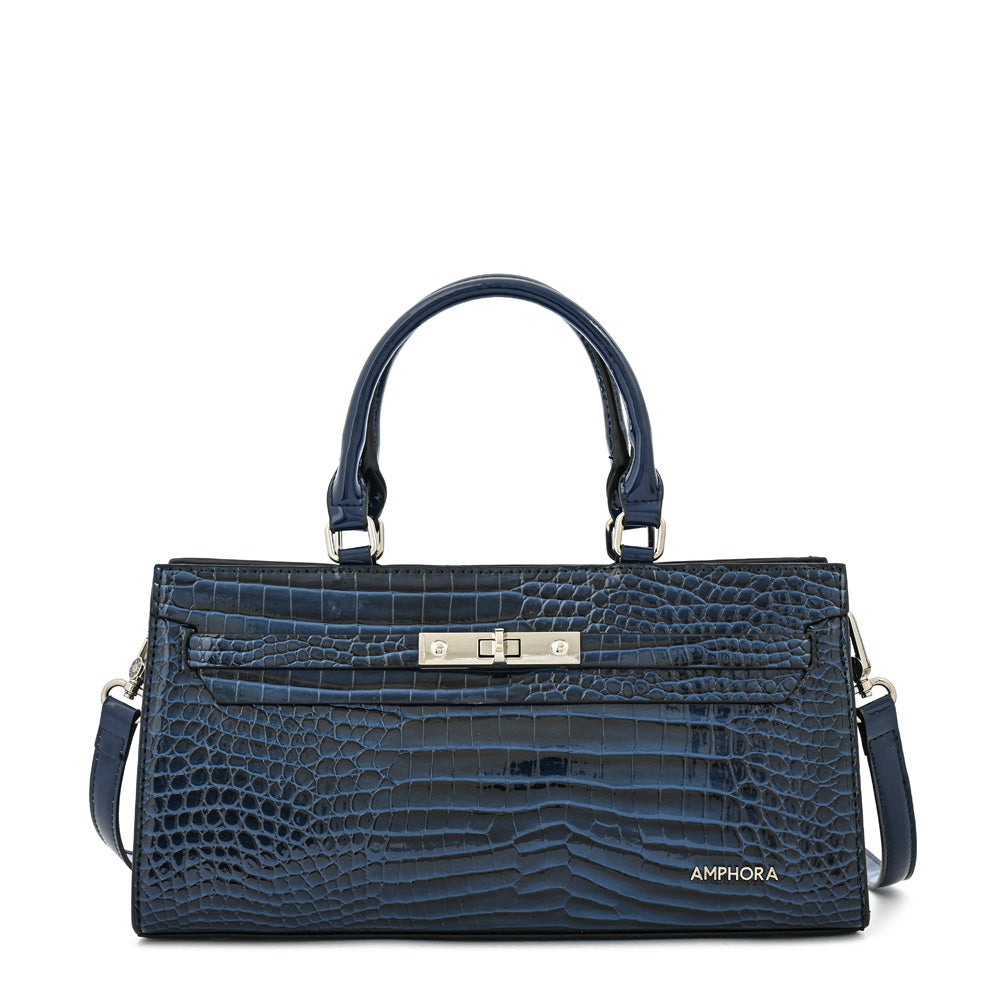 Cartera tote julia mediana azul oscuro