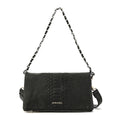 Cartera bandolera con tapa alvar mediana negro