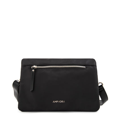 Cartera Bandolera con tapa valita mediana negro especial