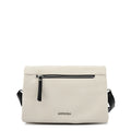 Cartera bandolera con tapa valita mediana blanco crudo
