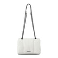 Cartera bandolera con tapa elian mediana blanco