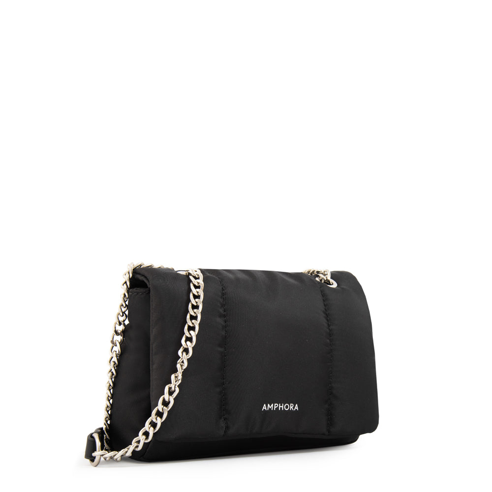Cartera bandolera con tapa elian mediana negro especial