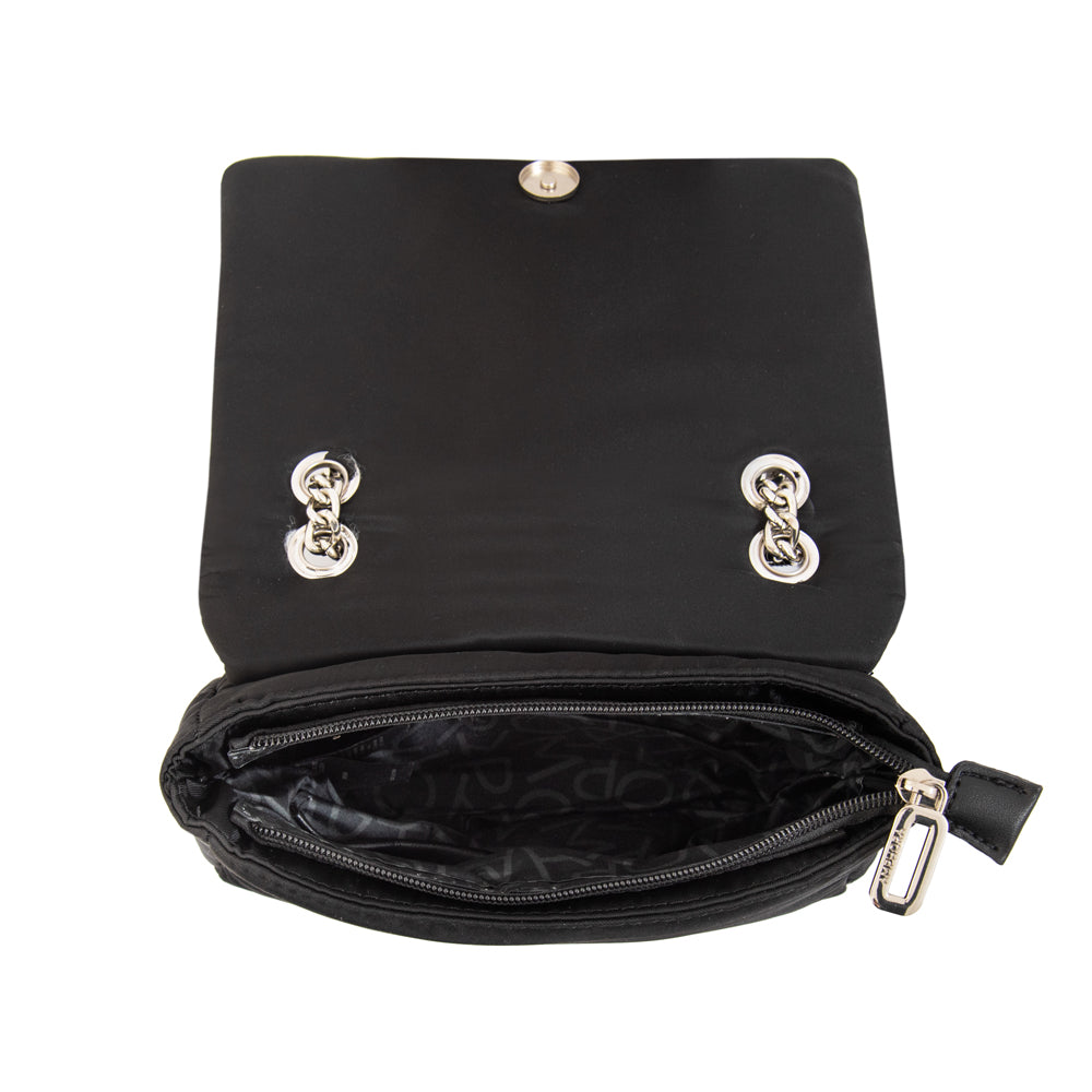 Cartera bandolera con tapa elian mediana negro especial