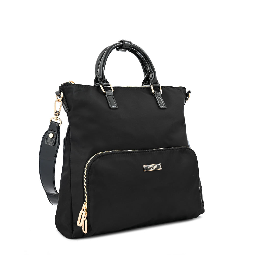 Mochila con compartimientos lauri mediana negro