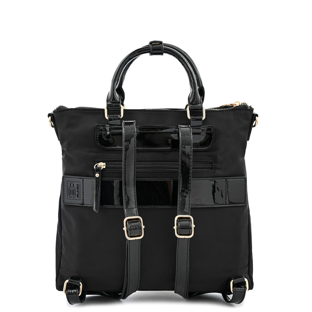 Mochila con compartimientos lauri mediana negro