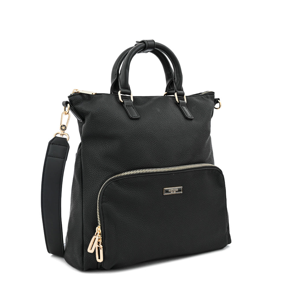 Mochila con compartimientos lauri mediana negro especial