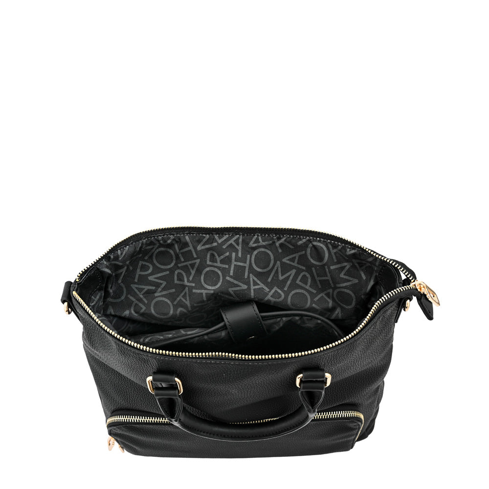 Mochila con compartimientos lauri mediana negro especial