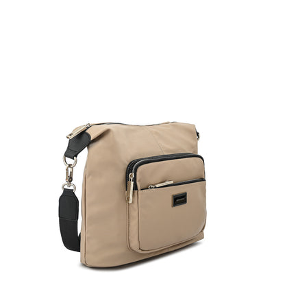 Cartera bandolera grande brigit beige