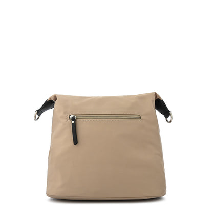 Cartera bandolera grande brigit beige