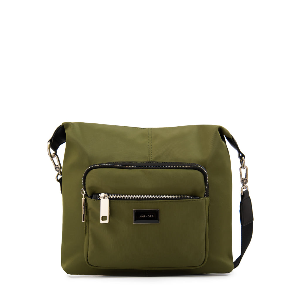 Cartera Bandolera brigit grande verde oliva