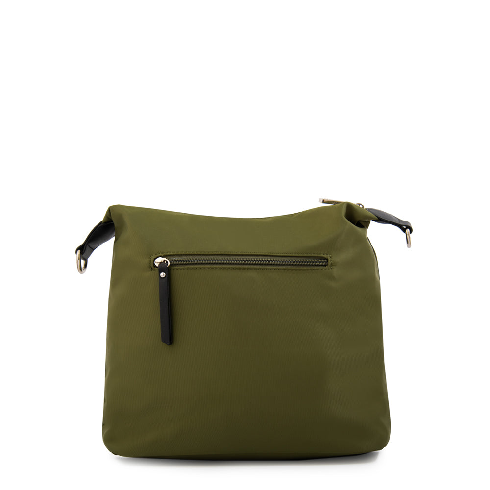 Cartera bandolera brigit grande verde oliva