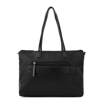 Cartera tote porta notebook lilian grande negro