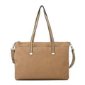 Cartera tote porta notebook lilian grande taupe