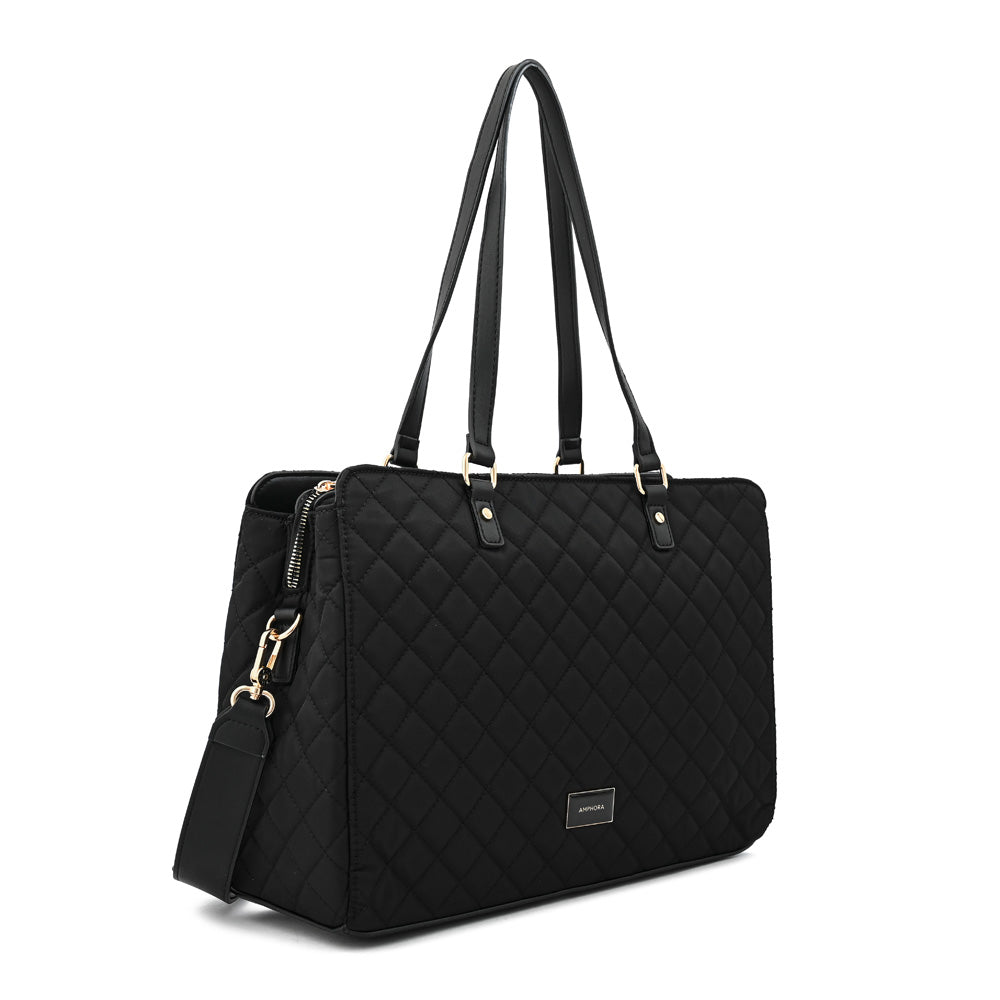 Cartera tote porta notebook bugi grande negro
