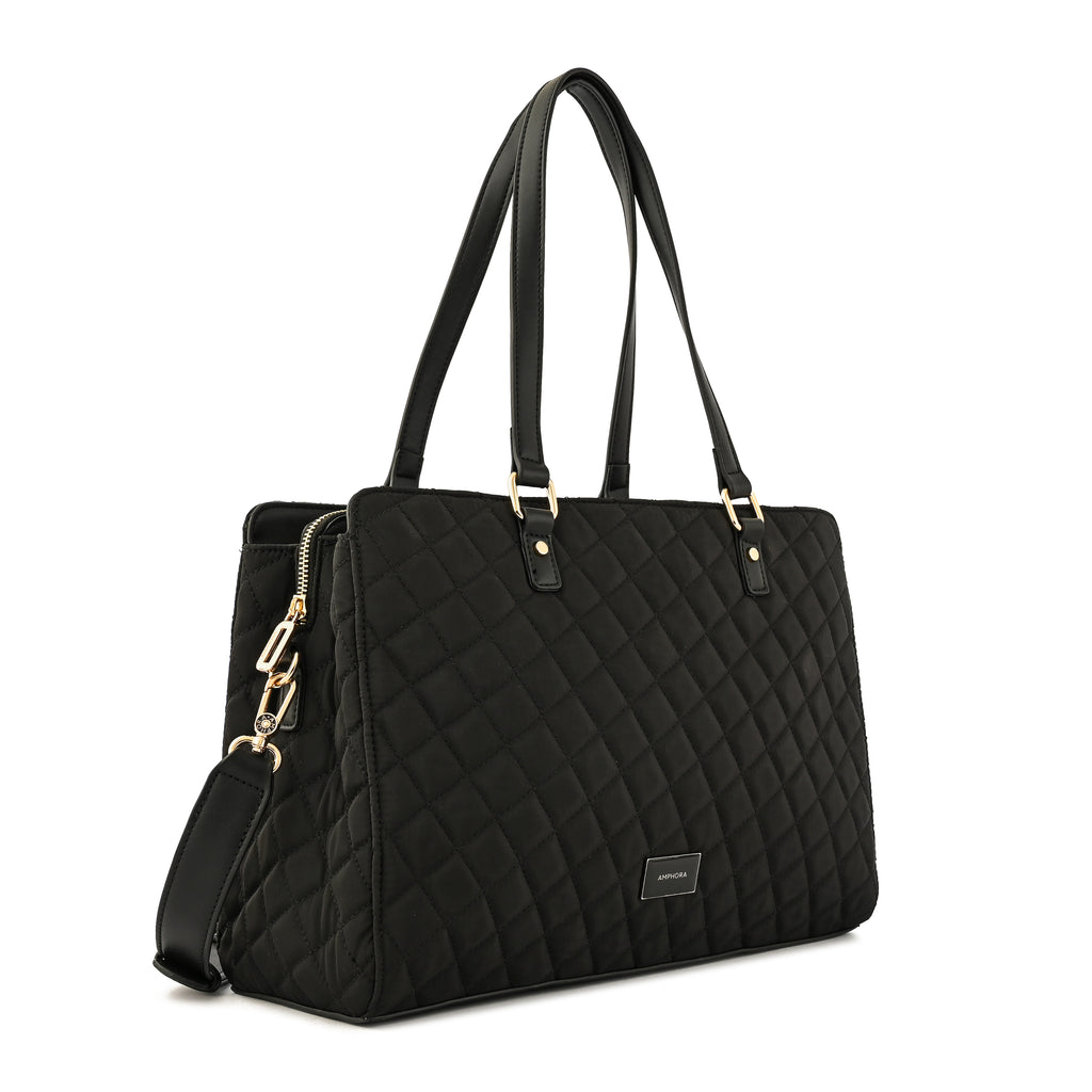 Cartera tote porta notebook bugi grande negro