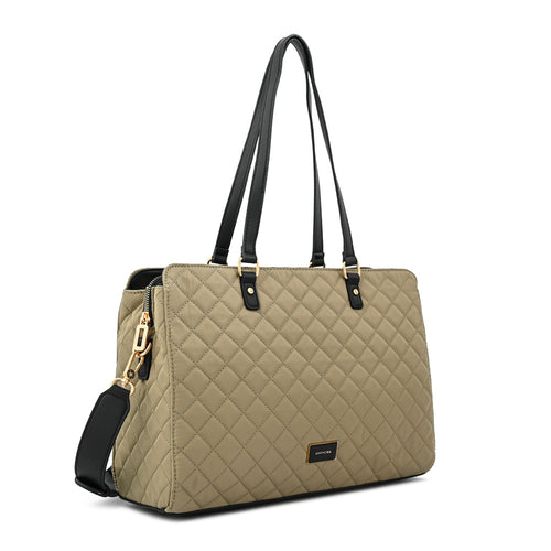 Cartera tote porta notebook bugi grande taupe