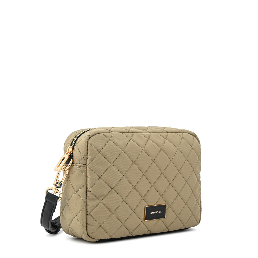 Cartera bandolera bugi mediana taupe