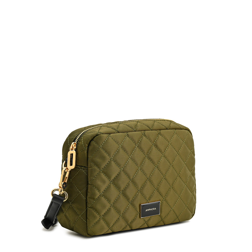 Cartera bandolera bugi mediana verde oliva
