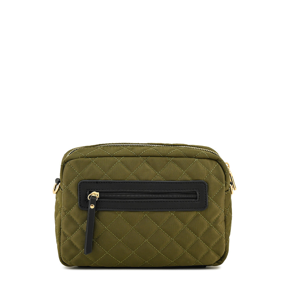 Cartera bandolera bugi mediana verde oliva