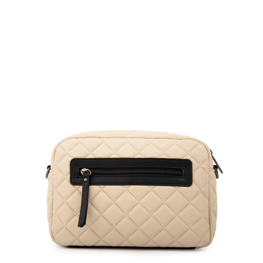 Cartera bandolera bugi mediana blanco crudo