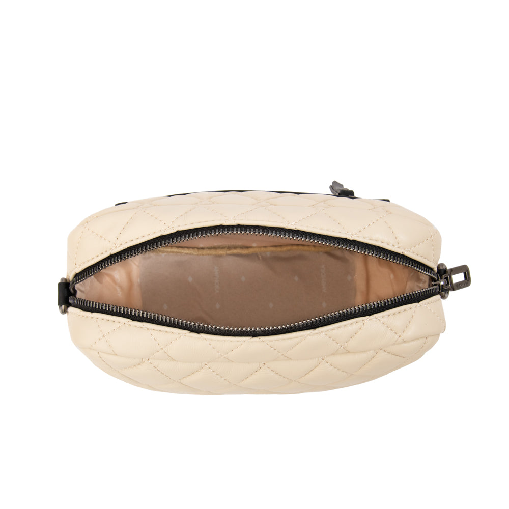 Cartera bandolera bugi mediana blanco crudo